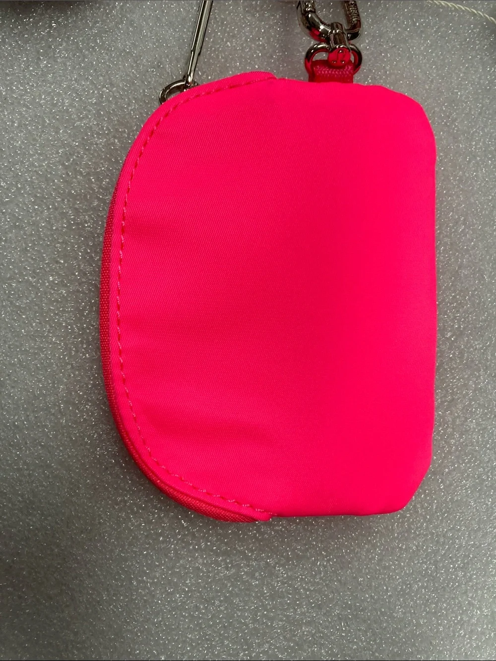 lululemon Dual Zip Key Pouch Set in Berry and Neon Pink
